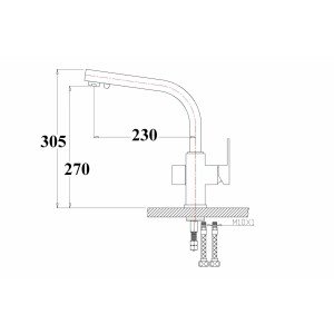 Смеситель ZorG ZR 311 YF-SATIN CLEAN WATER 