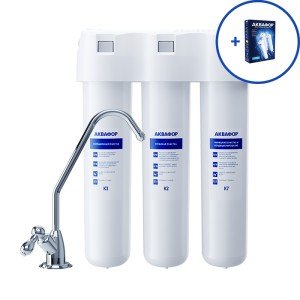 Проточная система Аквафор Кристалл + комплект сменных модулей на год