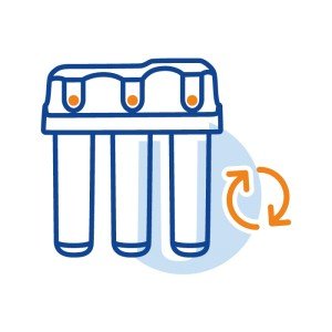 Замена сменного модуля в  магистральном фильтре Биг Блю, Гросс, Викинг, Хонувелл