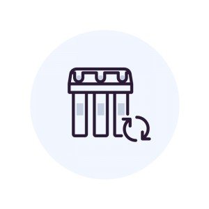 Замена сменного модуля в  магистральном фильтре Биг Блю, Гросс, Викинг, Хонувелл